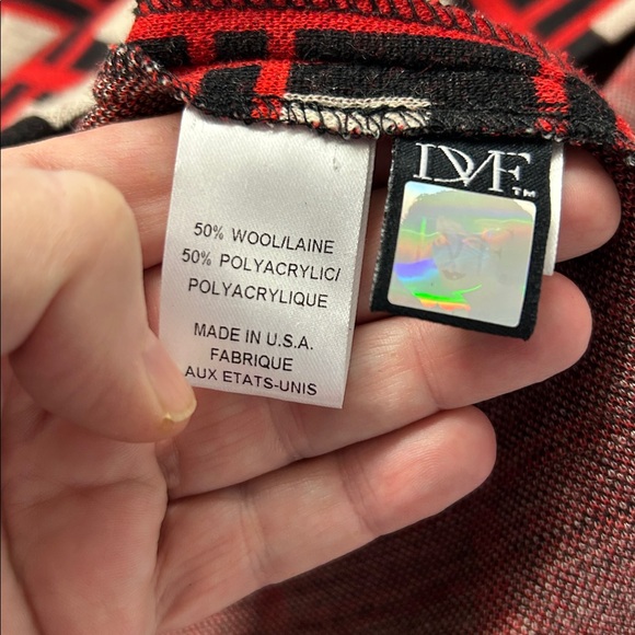 Diane von Furstenberg Hutong Wool Blend Dress Size 12 - Picture 9 of 10